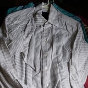 Stripped Calvin kline long sleeved collar button up shirt